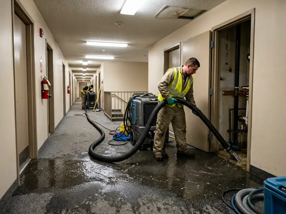 multi-unit-apartment-hallway-f-005 — frequently asked questions, Emergency Burst Pipe Water Extraction & Removal in Snellvil…